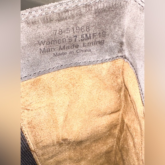 HPπ NWOT Johnston & Murphy Gray Suede and Leather Jade Riding Boots Size 7.5 - Picture 7 of 10